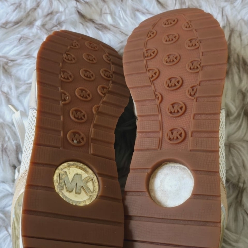 Micheal Kors Women's Billie Trainers Cream Colored Sneakers Size 9.5M🌴 - Picture 7 of 10